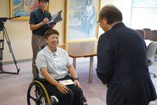 第３回IHF車椅子ハンドボール世界選手権出場　大石亜木菜選手　激励会