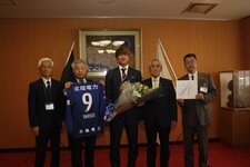 カターレ富山　碓井聖生選手表敬訪問
